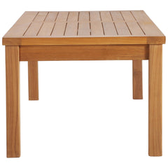 Upland Natural Outdoor Patio Teak Wood Coffee Table - Ornate Home