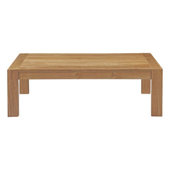 Upland Natural Outdoor Patio Wood Coffee Table - Ornate Home
