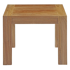 Upland Natural Outdoor Patio Wood Side Table - Ornate Home