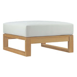 Upland Natural/White 5 Piece Outdoor Patio Teak Set - Ornate Home