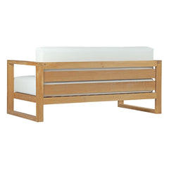 Upland Natural/White 8 Piece Outdoor Patio Teak Set - Ornate Home