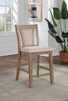 Upminster Natural Tone/Beige 7 Pc. Counter Height Table Set - Ornate Home