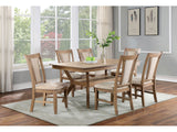 Upminster Natural Tone/Beige 7 Pc. Dining Room Set - Ornate Home