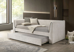 Upney Pearl White Twin Daybed w/ Trundle - Ornate Home