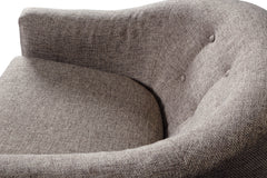Upshur Taupe Swivel Glider Accent Chair - Ornate Home
