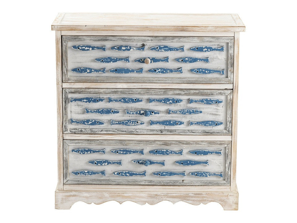 Upstream Cream/Blue Chest - Ornate Home