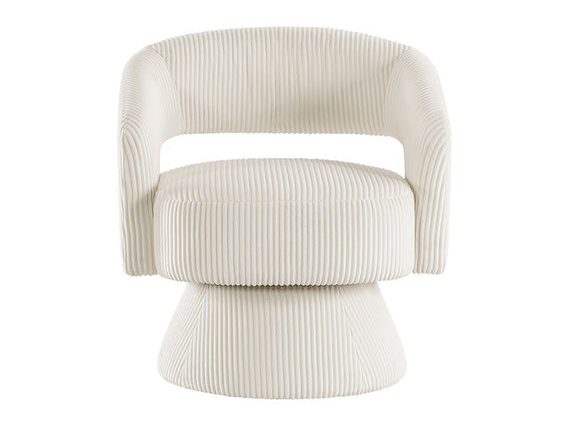 Upton Beige Swivel Chair - Ornate Home