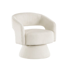 Upton Beige Swivel Chair - Ornate Home