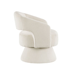 Upton Beige Swivel Chair - Ornate Home