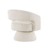 Upton Beige Swivel Chair - Ornate Home