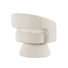 Upton Beige Swivel Chair - Ornate Home
