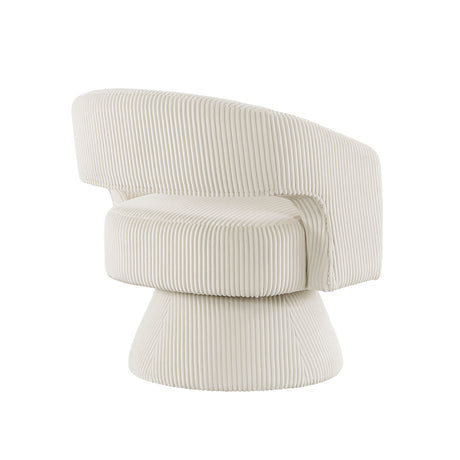 Upton Beige Swivel Chair - Ornate Home