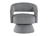 Upton Dark gray Swivel Chair - Ornate Home
