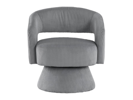 Upton Dark gray Swivel Chair - Ornate Home