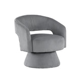 Upton Dark gray Swivel Chair - Ornate Home