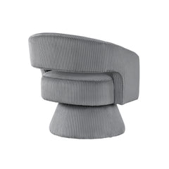 Upton Dark gray Swivel Chair - Ornate Home