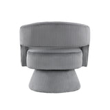 Upton Dark gray Swivel Chair - Ornate Home