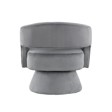 Upton Dark gray Swivel Chair - Ornate Home