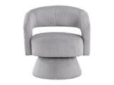 Upton Gray Swivel Chair - Ornate Home
