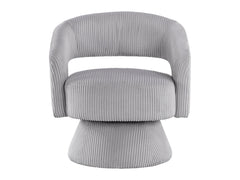Upton Gray Swivel Chair - Ornate Home