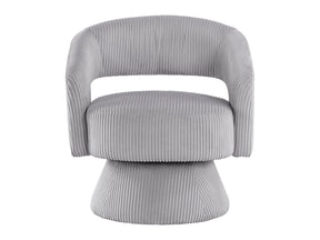 Upton Gray Swivel Chair - Ornate Home