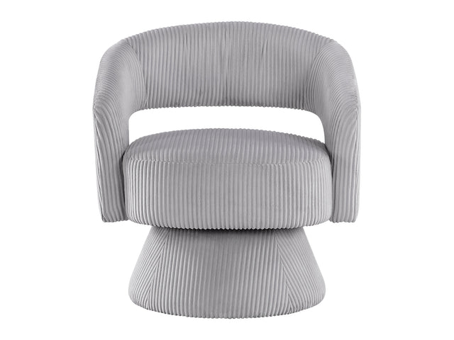 Upton Gray Swivel Chair - Ornate Home