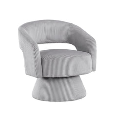 Upton Gray Swivel Chair - Ornate Home