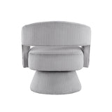 Upton Gray Swivel Chair - Ornate Home