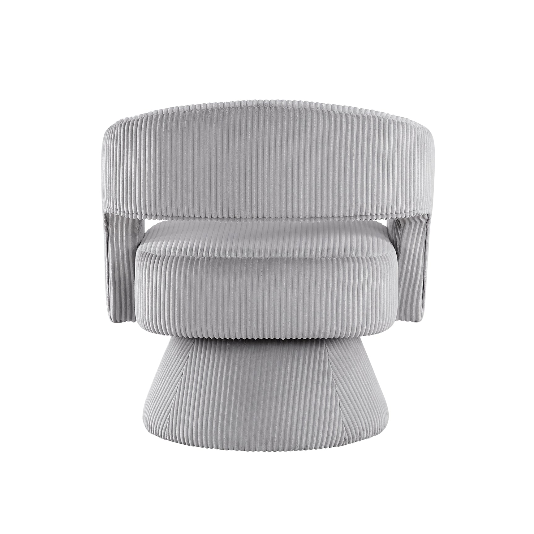 Upton Gray Swivel Chair - Ornate Home