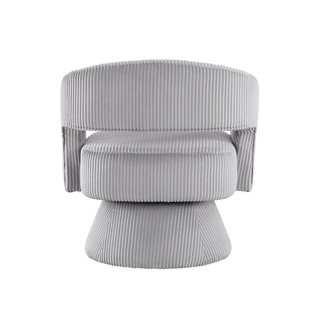 Upton Gray Swivel Chair - Ornate Home