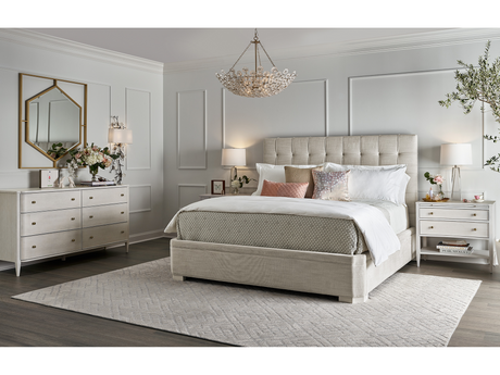 Uptown Alabaster King Bed - Ornate Home