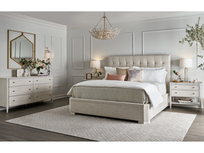Uptown Alabaster Queen Bed - Ornate Home