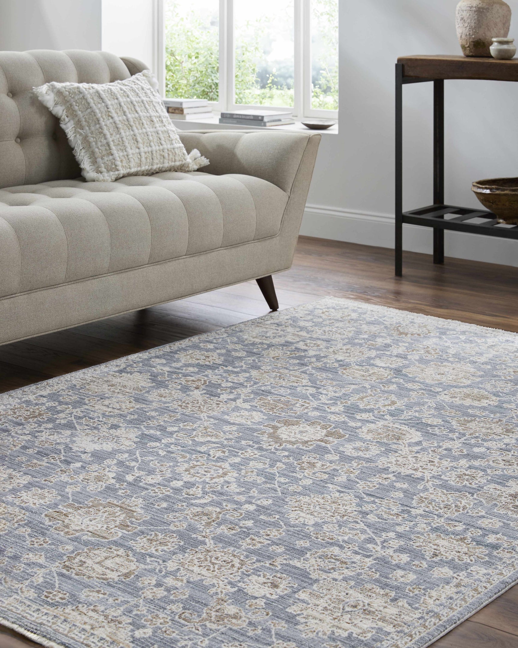 Urara Blue Area Rug - Ornate Home