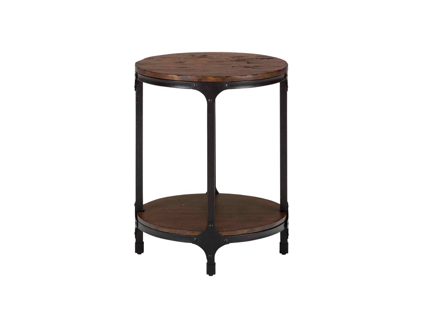 Urban Brown Nature Round Chairside Table - Ornate Home