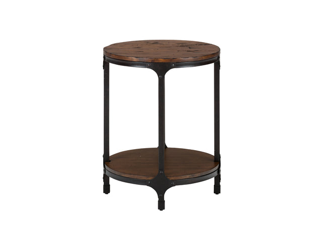 Urban Brown Nature Round Chairside Table - Ornate Home