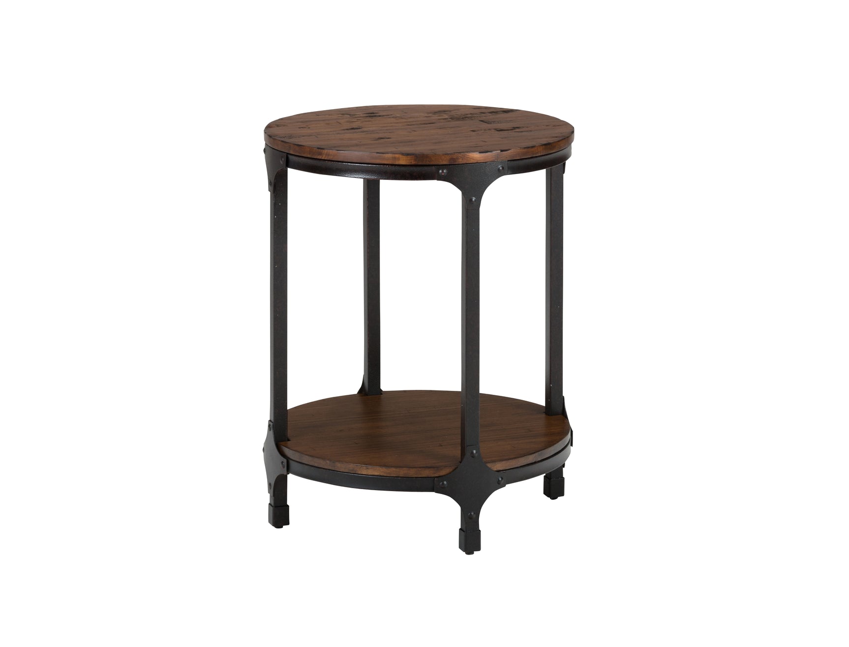 Urban Brown Nature Round Chairside Table - Ornate Home