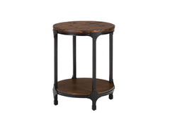 Urban Brown Nature Round Chairside Table - Ornate Home