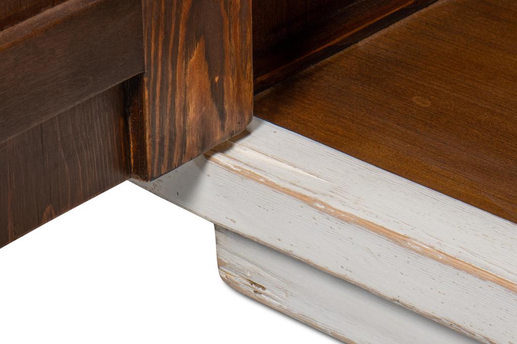 Urban Form White/Natural Modern Sideboard - Ornate Home