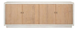 Urban Form White/Natural Modern Sideboard - Ornate Home
