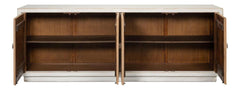 Urban Form White/Natural Modern Sideboard - Ornate Home