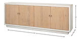 Urban Form White/Natural Modern Sideboard - Ornate Home