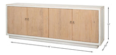 Urban Form White/Natural Modern Sideboard - Ornate Home