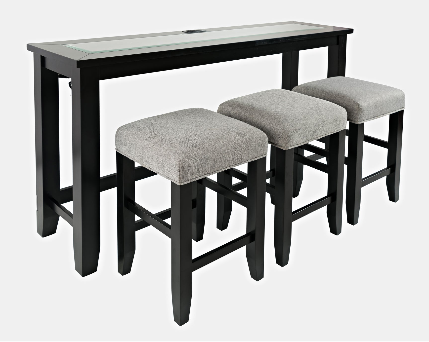 Urban Icon Black 4pc Sofa Console - Ornate Home
