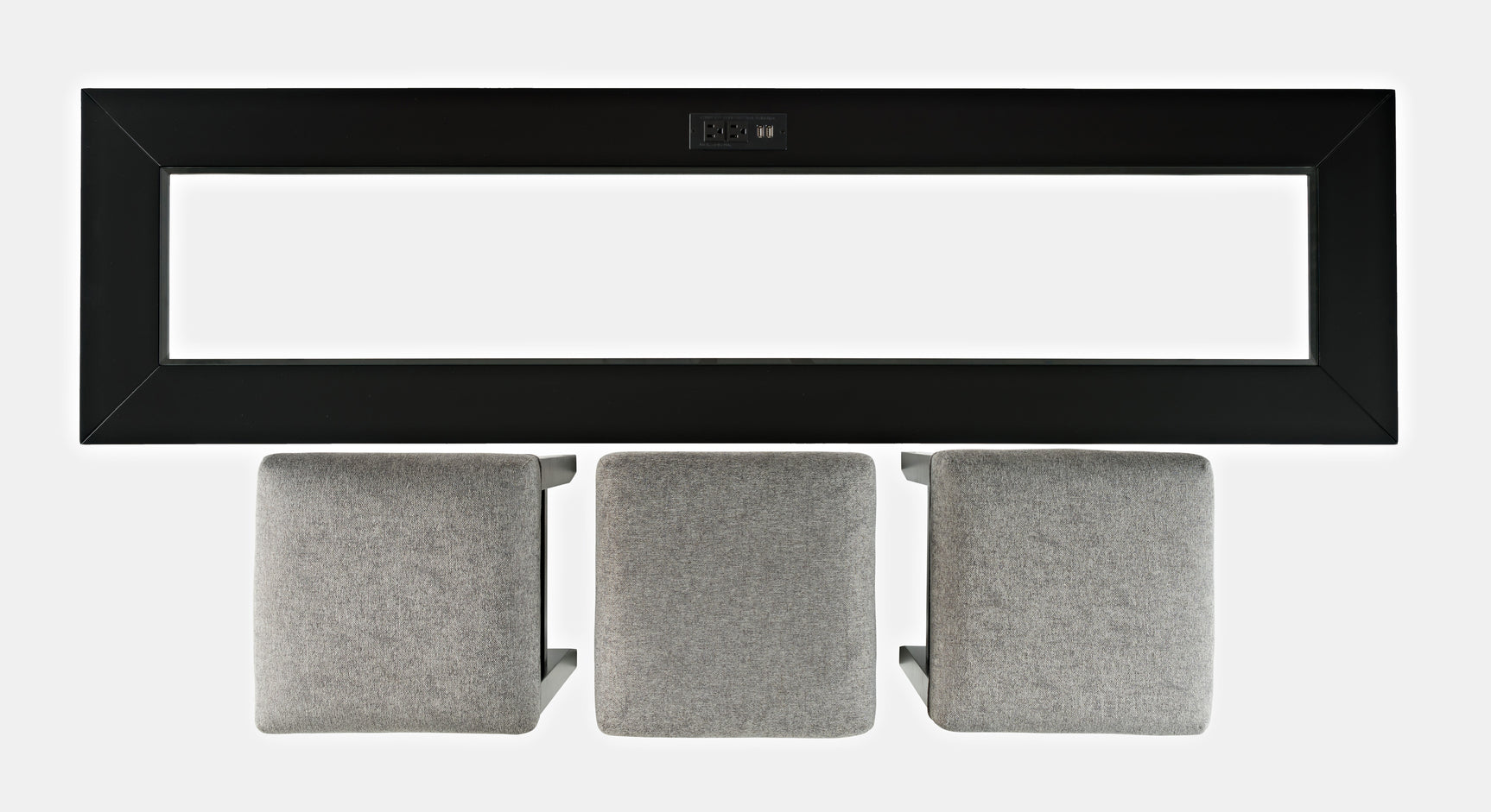 Urban Icon Black 4pc Sofa Console - Ornate Home