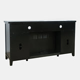 Urban Icon Black 60 Fireplace with Crystal Display - Ornate Home