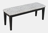 Urban Icon Black Ext Dining Table w/ 4 Chairs, Bench - Ornate Home