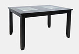 Urban Icon Black Ext Dining Table w/ 4 Chairs - Ornate Home