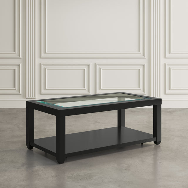 Urban Icon Black Rectangle Cocktail Table - Ornate Home