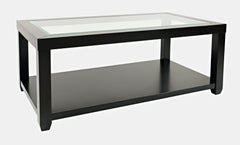 Urban Icon Black Rectangle Cocktail Table - Ornate Home