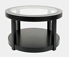 Urban Icon Black Round Cocktail Table - Ornate Home